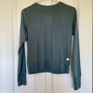 Vuori Women’s XS Daydream Crew Agate Green Heather Long Sleeve